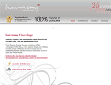 Tablet Screenshot of harmony-trauringe.de